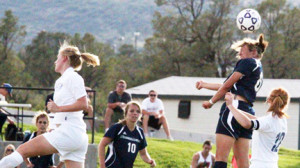 NAU soccer player in action