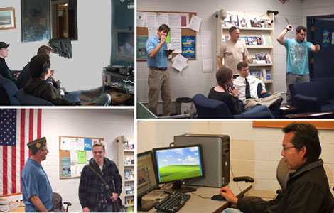 Military and Veteran Student Center collage