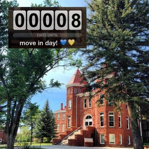 Move-in countdown at Old Main