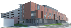 Illustration of the planned building