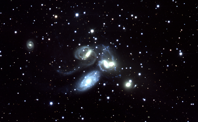 Discovery telescope view of the galaxy