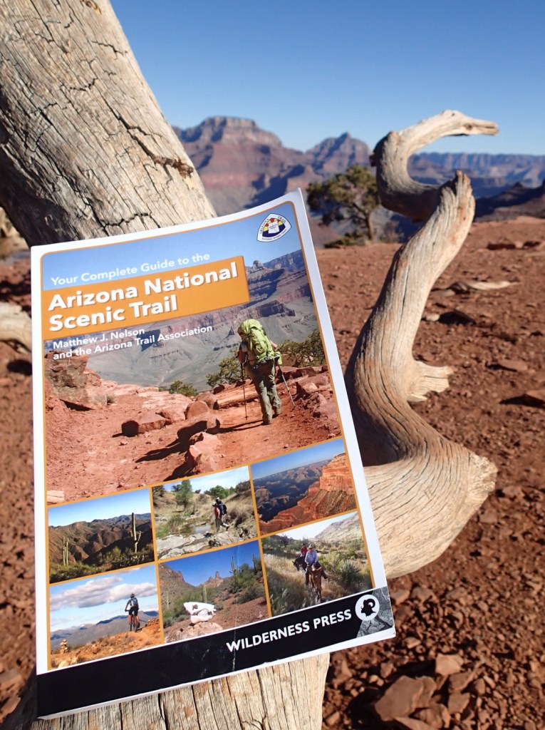 Arizona National Scenic Trail guidebook at the Grand Canyon