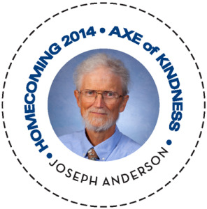 Homecoming 2014 Axe of Kindness Joseph Anderson
