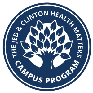 The JED & Clinton Health Matters Campus Program badge