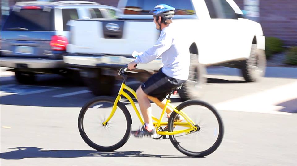 Yellow Bike on campus