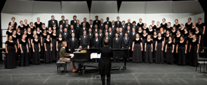 NAU choir studies in Ardrey Memorial Auditorium