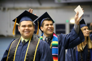 Latino Grad at Commencement