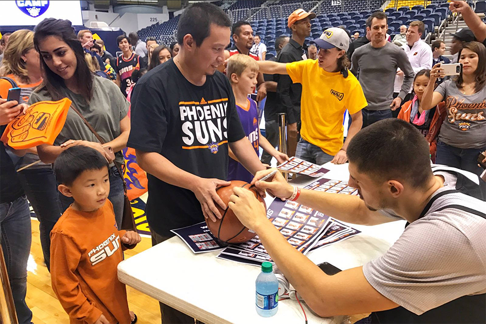 Phoenix Suns wrap up NAU training camp - NAU News