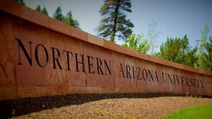 Northern Arizona University sign
