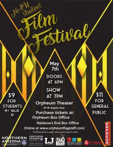 NAU Student Film Festival Poster