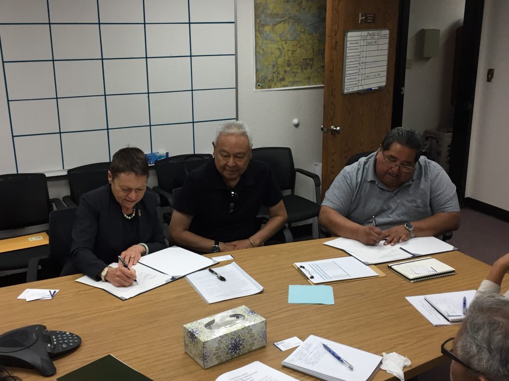 Zuni agreement signing