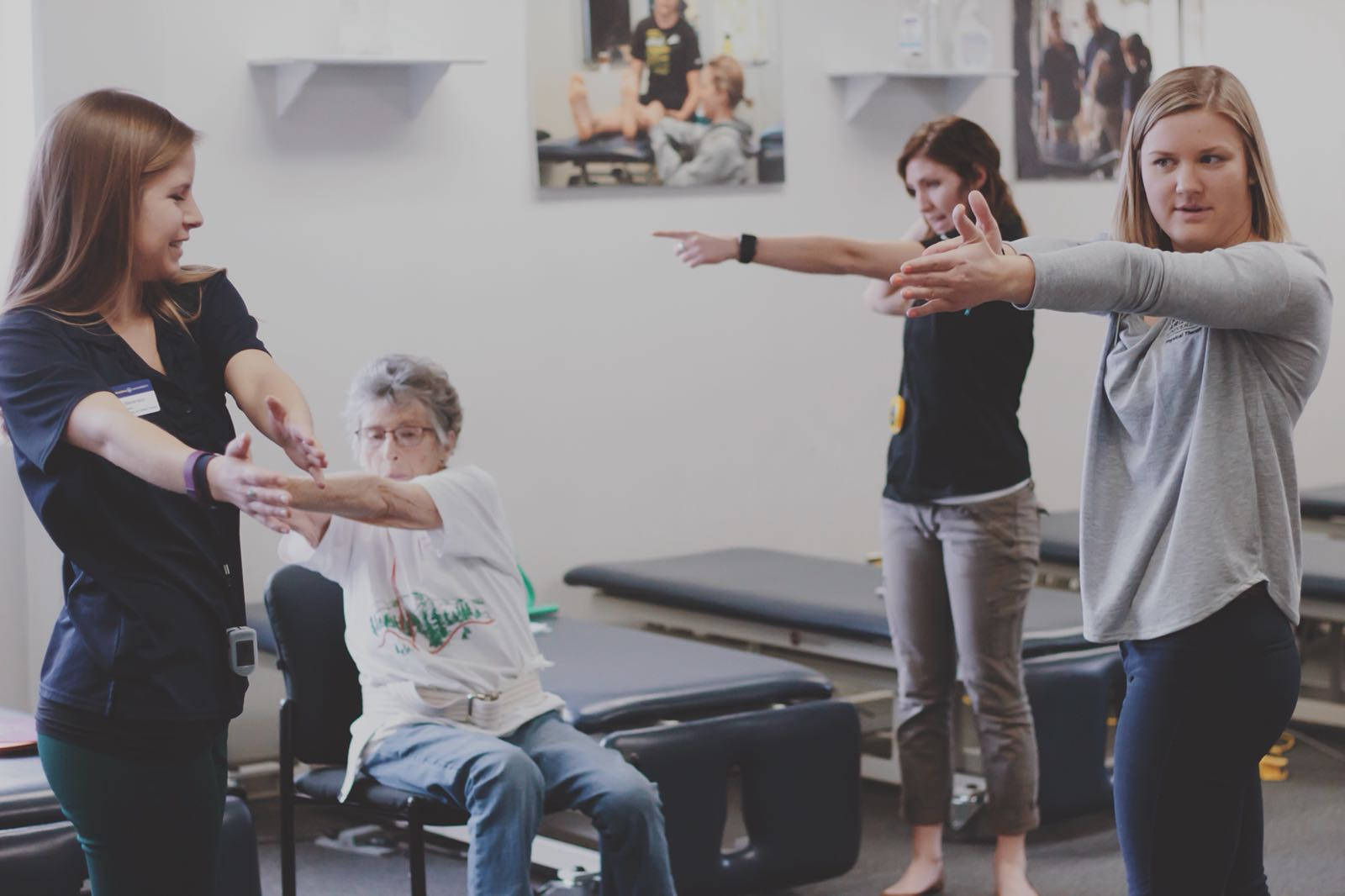 NAU physical therapy students getting handson experience NAU physical therapy students getting handson experience