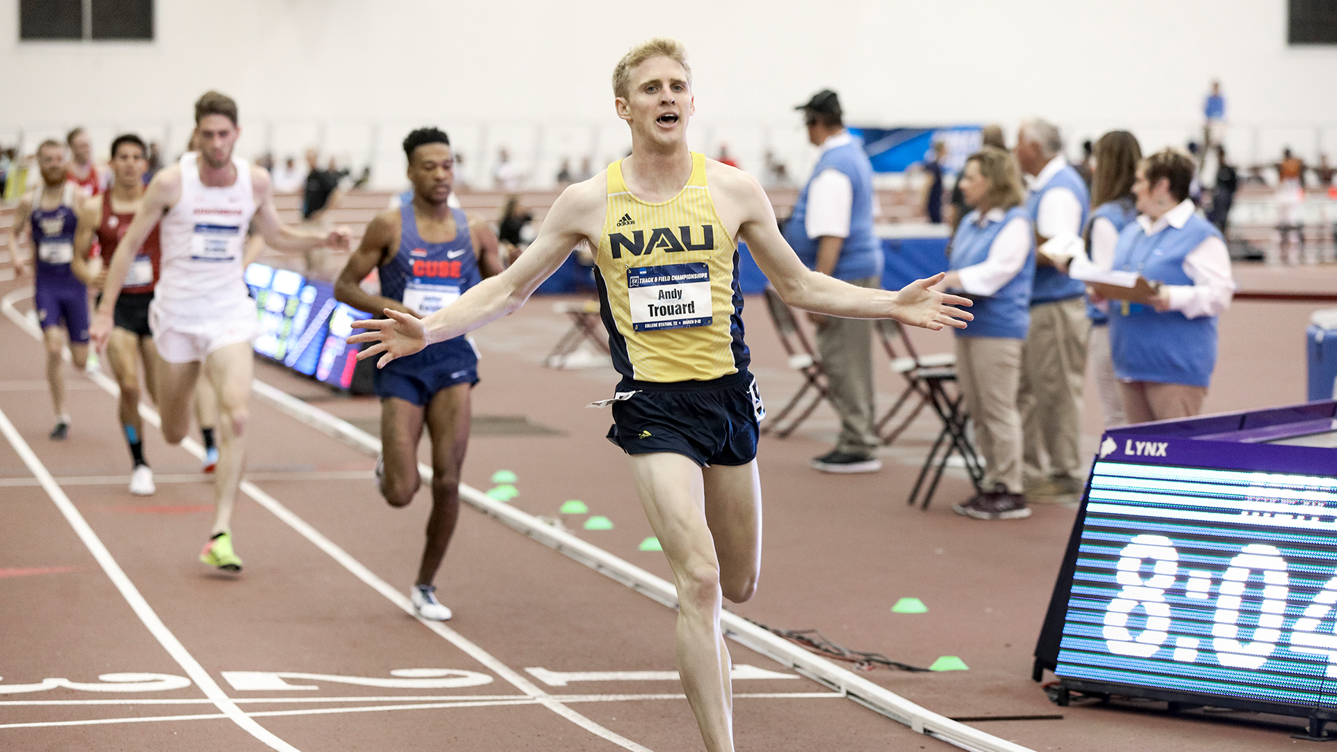 Going the distance NAU runner takes top prize in 3000M run at indoor