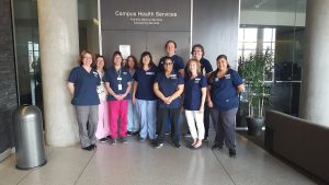 Nurses and medical assistant at Campus Health Services
