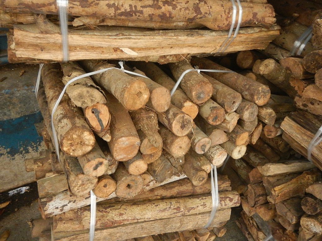 stacks of wood