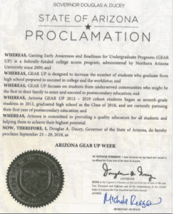 proclamation signed by Ducey