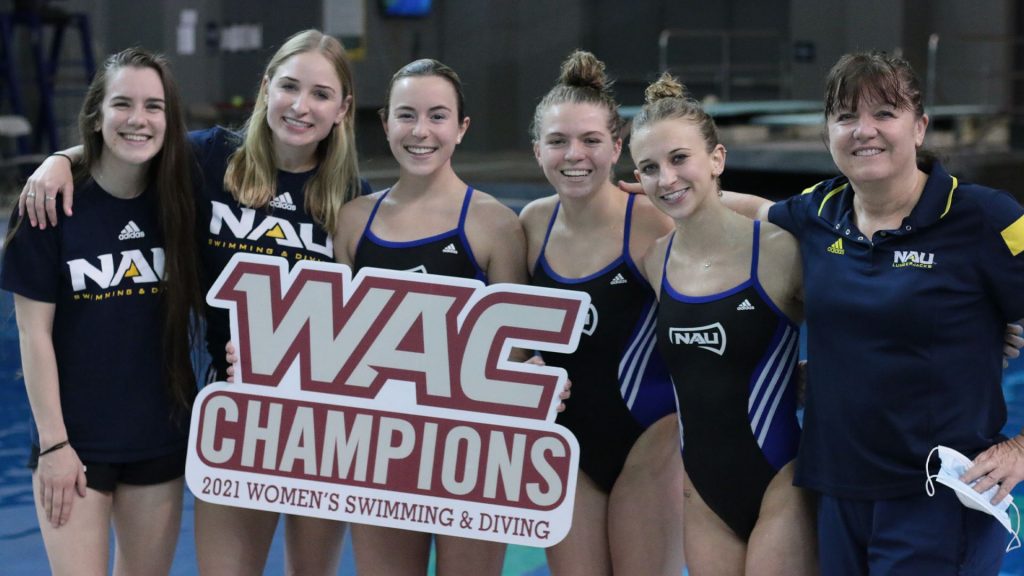 Swimming and diving team WAC champions