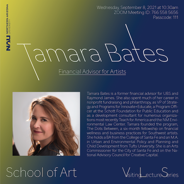 Flier for Tamara Bates Lecture