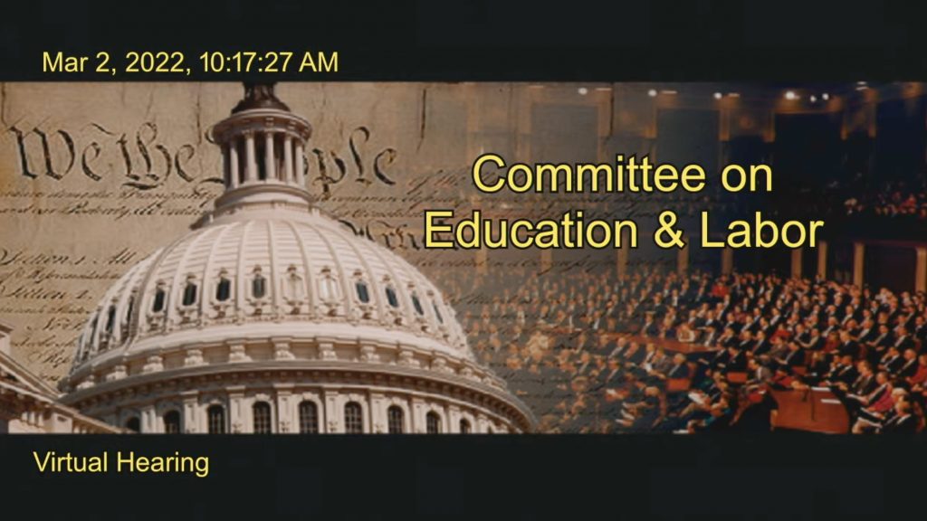 Dome of Capitol: Committee on Education & Labor meeting