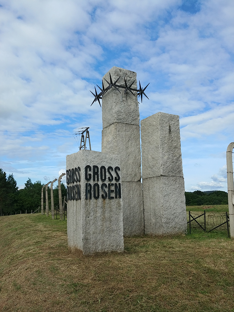 Entrance to the Gross-Rosen memorial site. This Nazi camp oversaw dozens of labor camps, one of which a women’s forced labor camp that imprisoned Doris Martin.