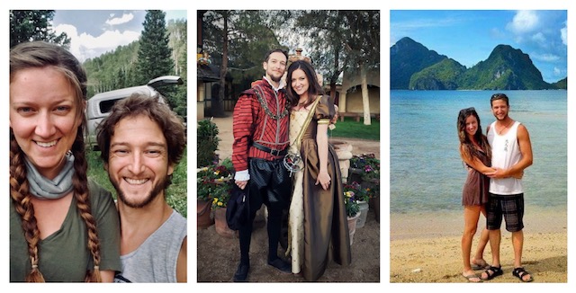 Matt and Carly Banks camping, at the Renaissance Faire, in Thailand
