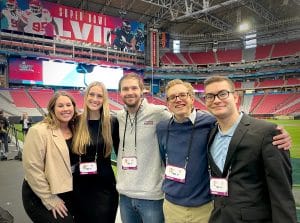 NAZ Today student reporters at Super Bowl 2023
