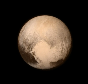 Image of Pluto against a black backdrop