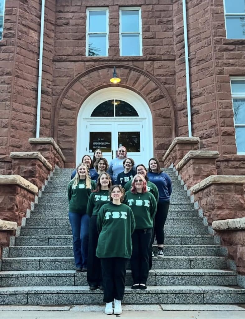 Megan Carpenter and other members of Tau Beta Sigma