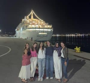 Ashlyn Ruby and friends at the pier