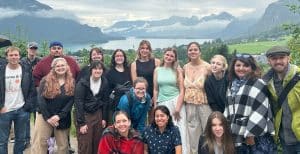 NAU students and professors at Salzkammergut in Austria