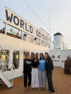 Ashlyn Ruby and friends studying at sea