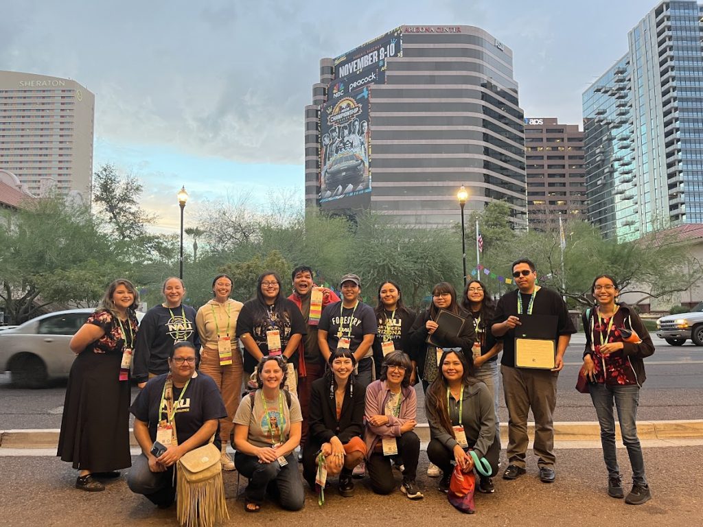 Catherine Propper with other scholars at the SACNAS conference