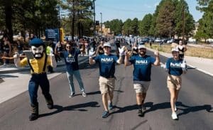 Lumberjack Marching Band during parade