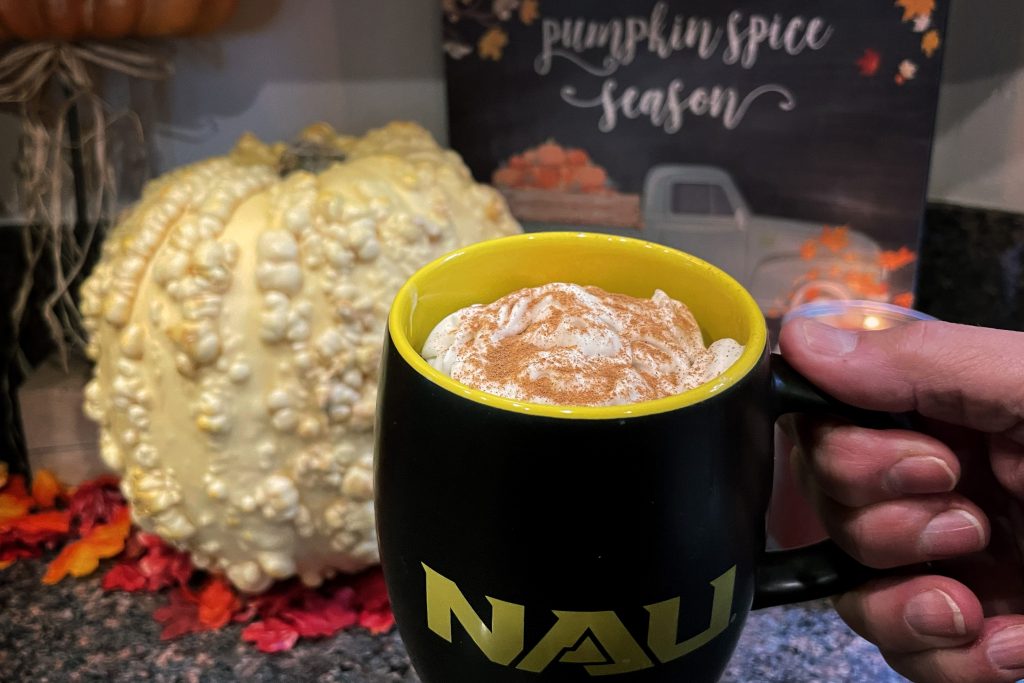 Cake in NAU mug