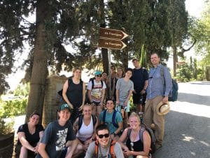 NAU students in Italy