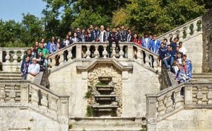 NAU students on top of stairs in Italy