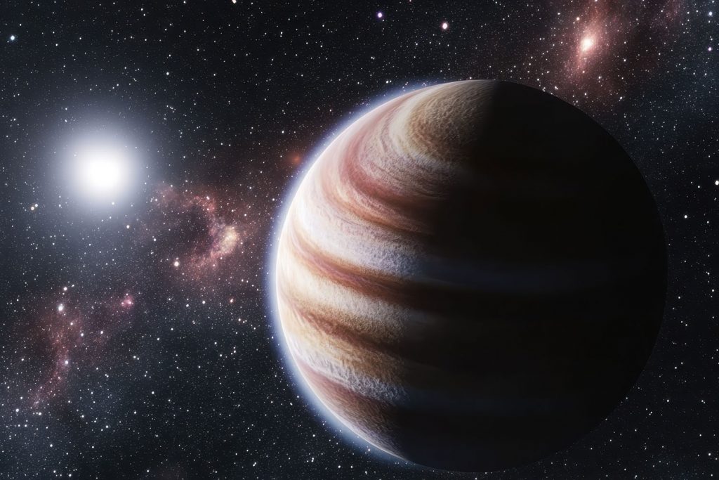 Gas giant in space