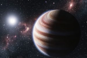 Gas giant in space