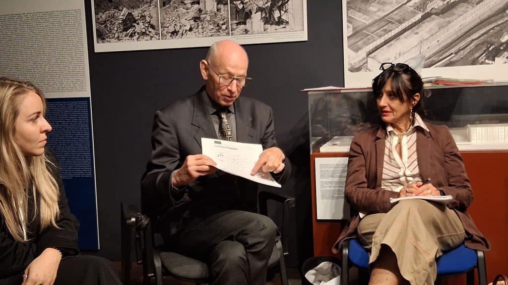 Bjorn Krondorfer working with Italian teachers in Rome’s Shoah Museum.