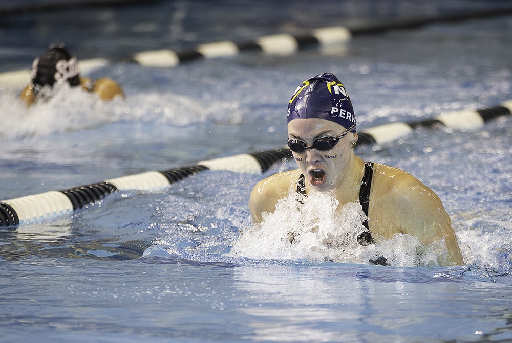 Cydnie Perkins swimming