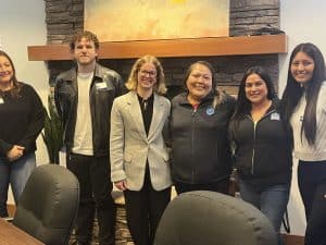 Student during job shadow program