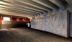 Inside of the Museo della Shoah in Milan