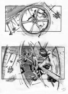 Storyboard of the Pirates of the Caribbean: Dead Man's Chest by James Ward Byrkit