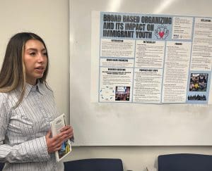 Natalia Canaan doing a presentation