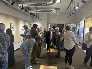 People at a gallery